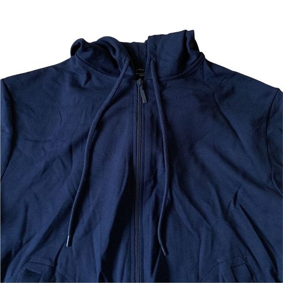 New Navy Zara Zip-Up Jacket Size Small - Picture 2 of 8